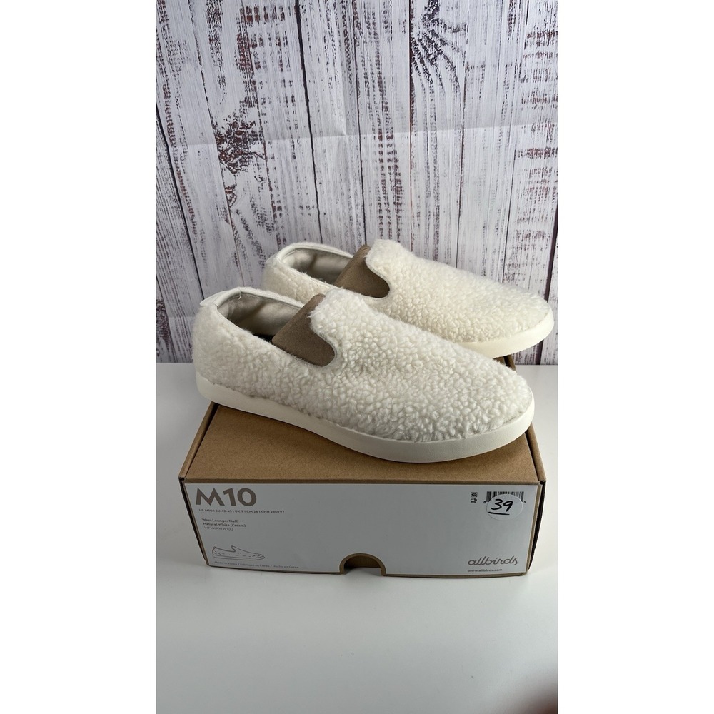 Allbirds Wool Lounger Men's Size 10 Fluff Natural White Slip-On Loafer